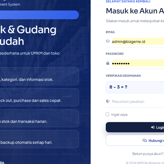 Aplikasi Warehouse Management System - Starter Edition