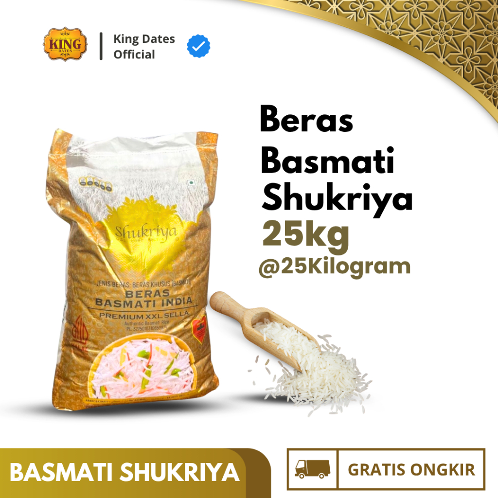 Beras Basmati Shukriya 25kg | Beras Premium