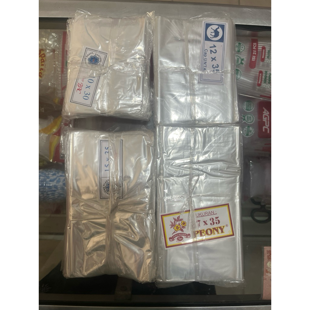 Plastik Tahu / Plastik Cabai – Ukuran 10x30, 12x35, 15x35, 17x35