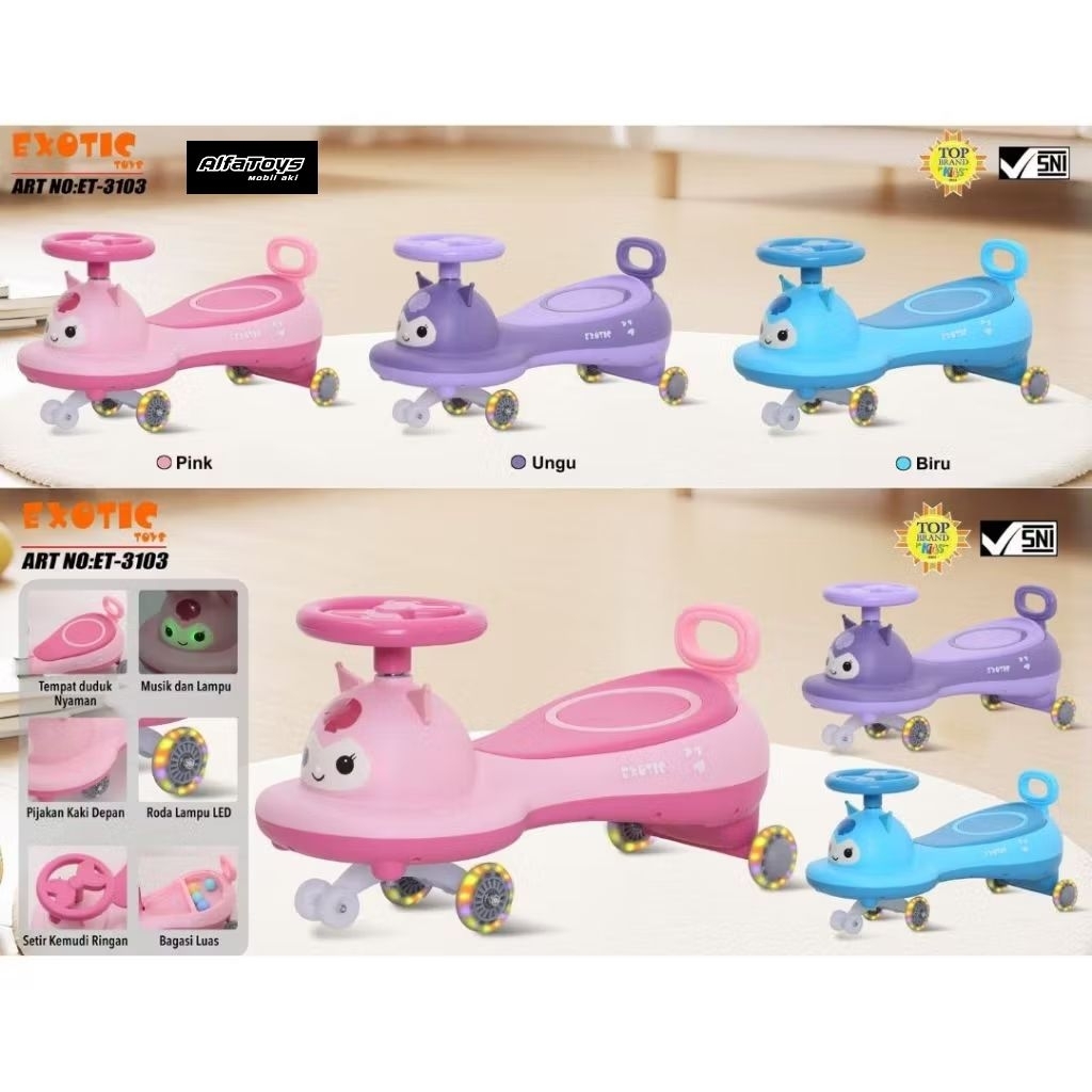 MAINAN ANAK SWING CAR MODE RIDE ON ET-3103 ET 3103