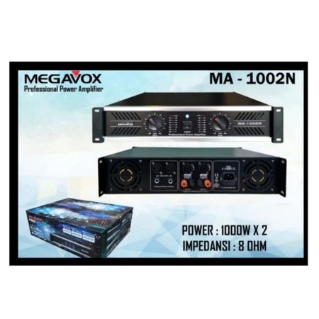 POWER AMPLIFIER MEGAVOX MA 1002 BARU AMPLI MEGAVOX MA 1002N MA1002 ORI