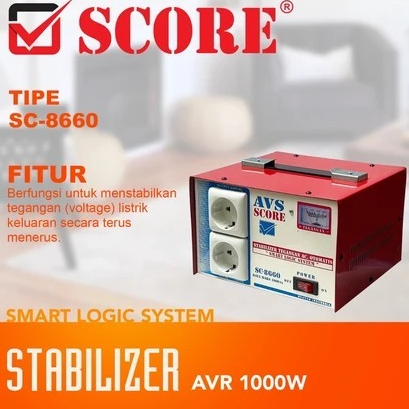 Stavol 1000Watt AVS Score/100% BARU Stabilizer Voltage Regulator AVS 1000 Watt SCORE/Stabilizer List