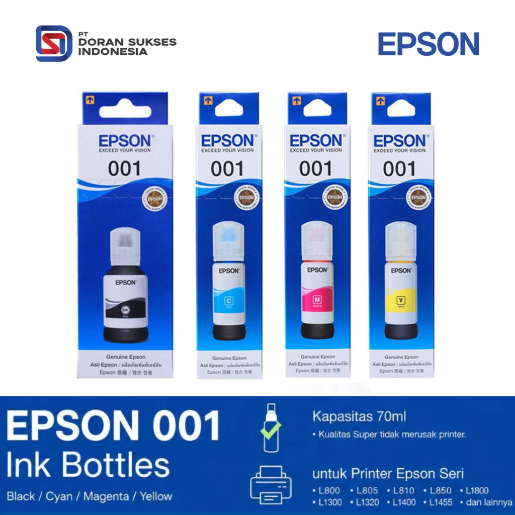 Tinta Printer Epson Tinta Epson 001 Original