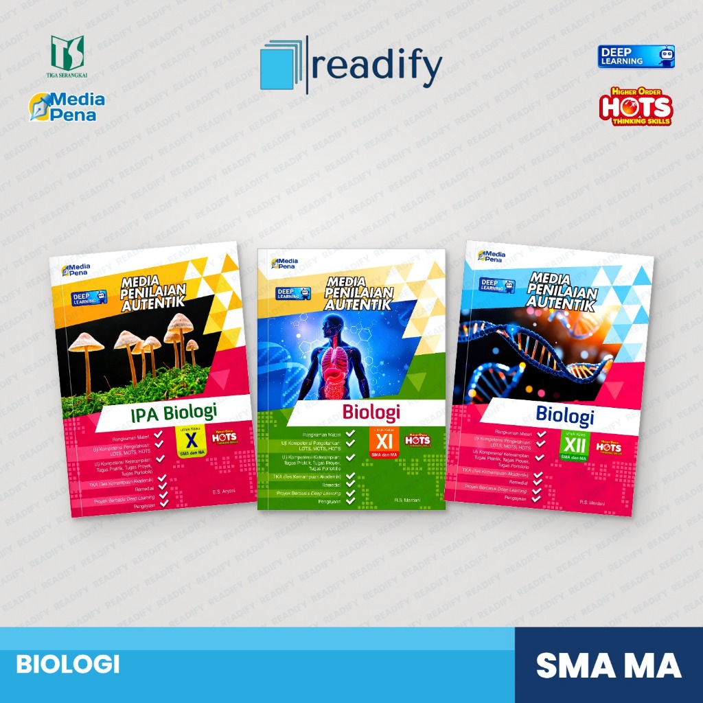 Buku Media Pena Biologi SMA/MA Kelas 10-12 Deep Learning Tiga Serangkai