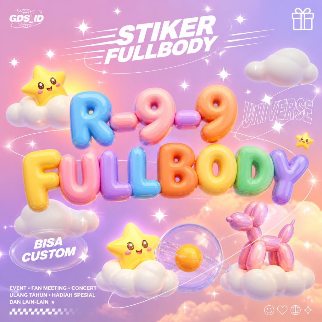 Stikerpack kode r99 fullbody bebas custom