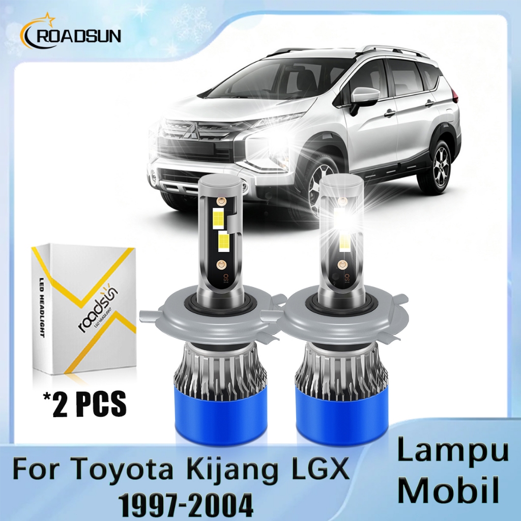 Untuk Toyota Kijang LGX 1997-2004 Sepasang LED Lampu Depan Mobil 300W 20000LM Super Terang 6000K Cah