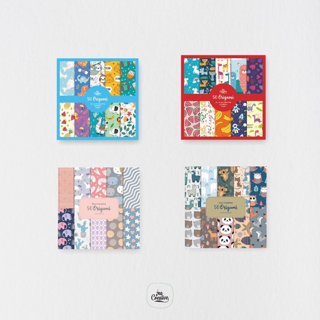 INA CREATIVE origami motif 16X16