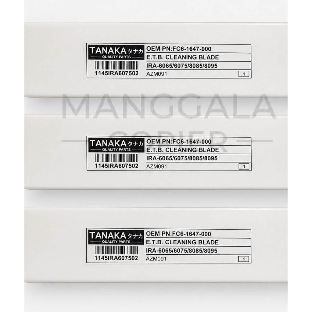 ETB Cleaning Blade IRA Tanaka IRA 6065 6075 8085 FC6-1647