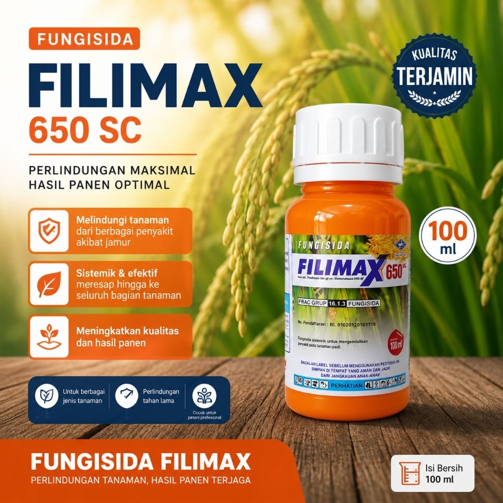 100ML Fungisida Filimax 650SC Cap Kapal Terbang