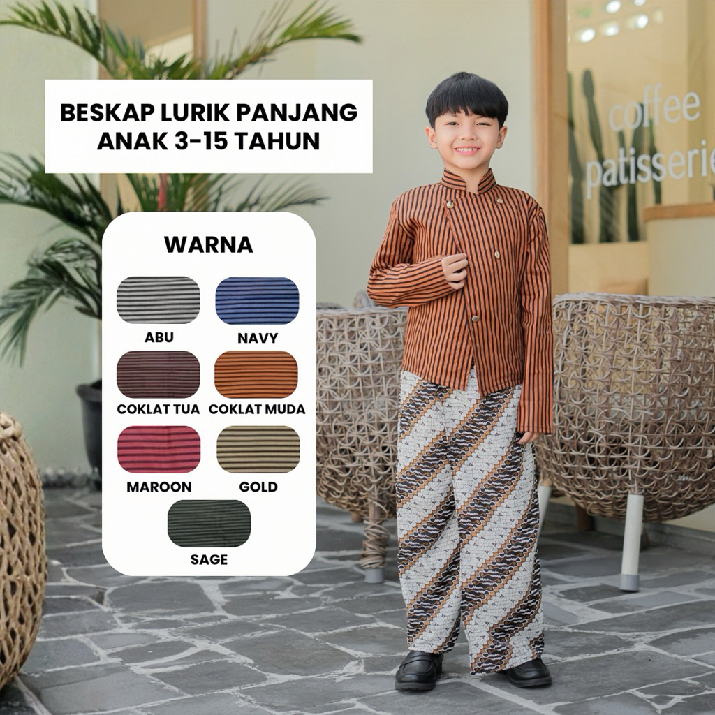 BESKAP LURIK ANAK PANJANG KEBAYA BESKAP ANAK LURIK ANAK LAKI