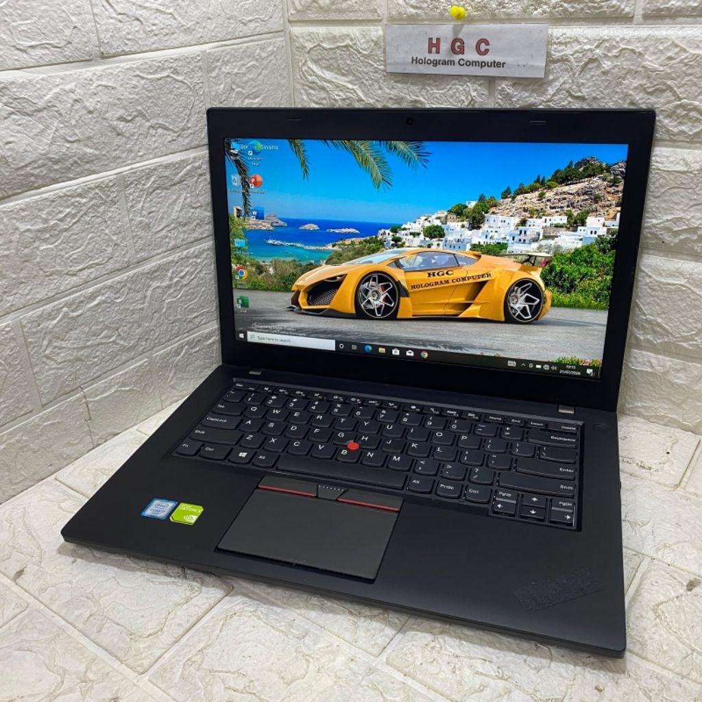 LAPTOP GAMING LENOVO T460 CORE I7 GEN 6  NVIDIA RAM 8 GB SSD 512 GB   SEPESIAL GAME DAN DESAIN