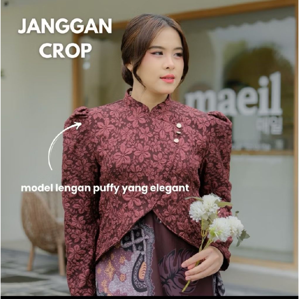 Rania Kebaya Janggan Fukuro Crop Dewasa Kebaya Kekinian Modern