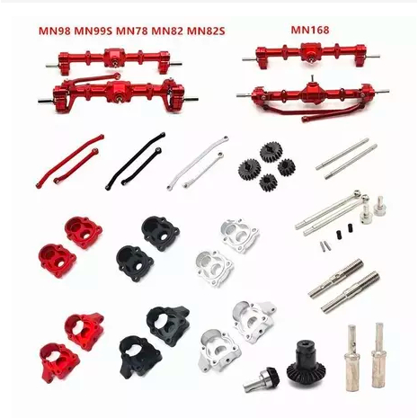 DV MN82 LC79 MN78 D90 D91 D96 99S Metal Front and Rear Portal Axle 1/12 RC Car Upgrade Parts Accesso