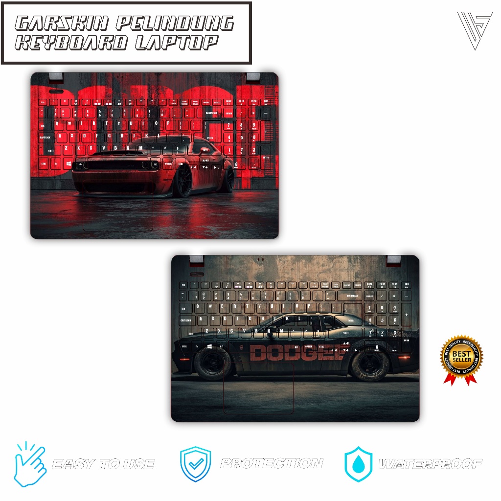 Skin Keyboard Protector Garskin Stiker Laptop FullBody Untuk Semua Tipe Laptop