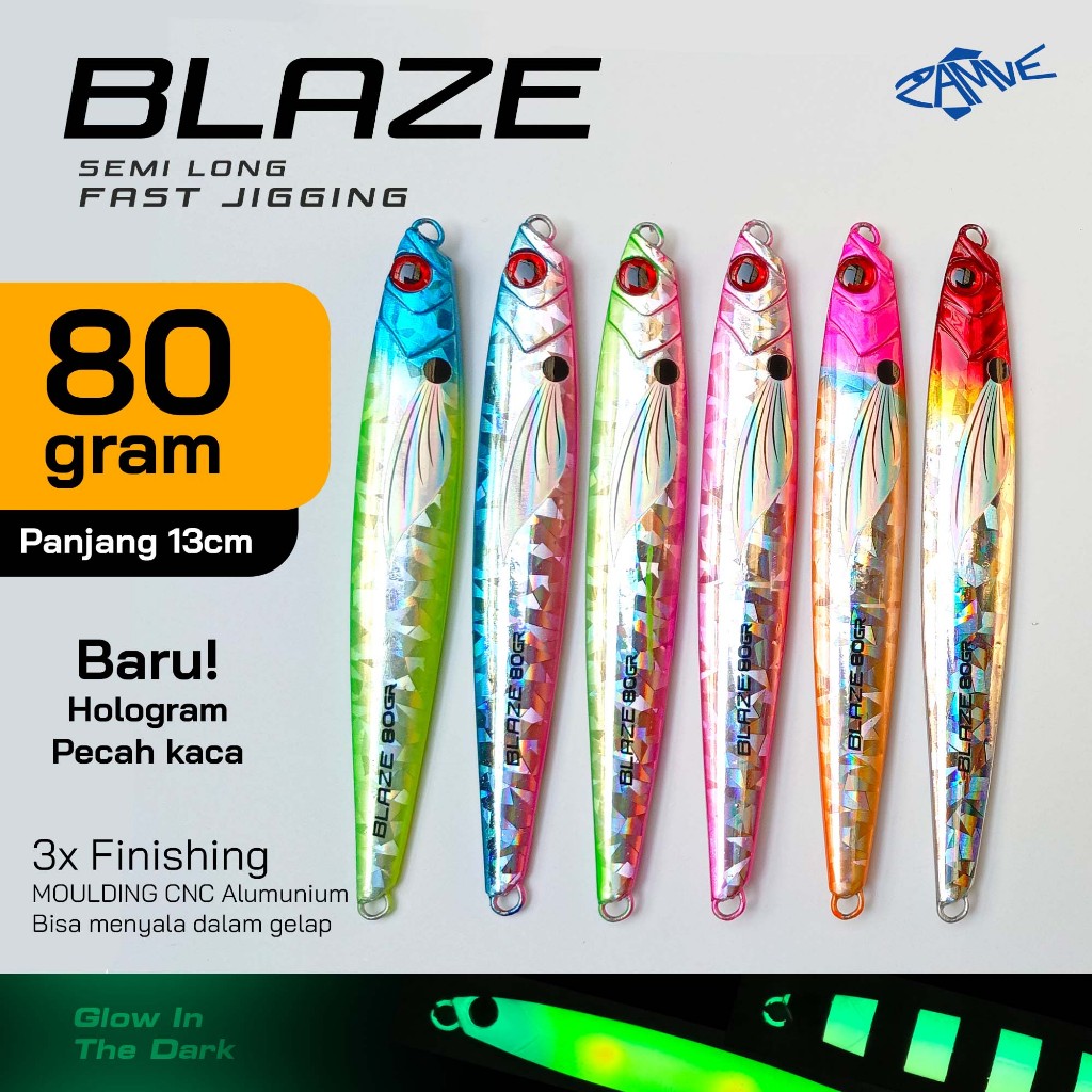 Metal Jig Zamve Blaze 80Gr Metal Jig 80Gr Metal Jig 80Gram