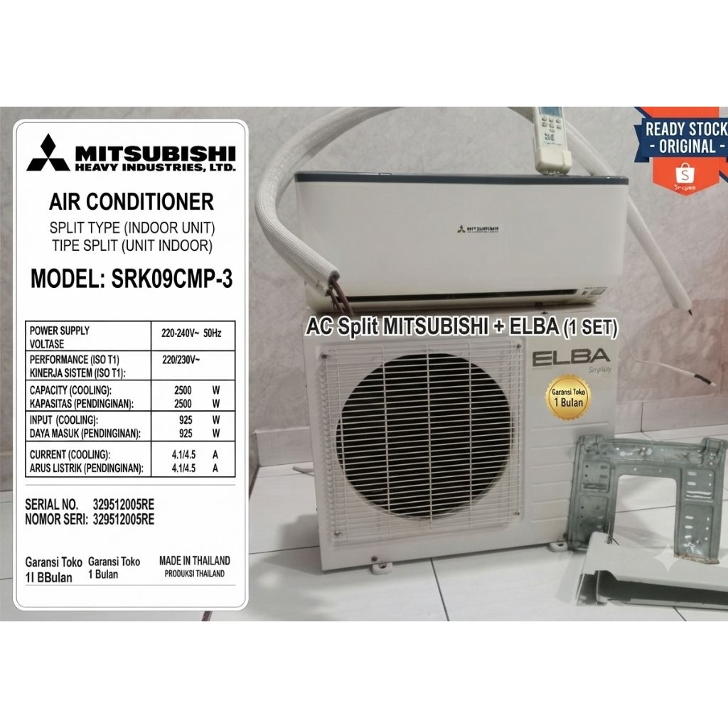 AC Second Mitsubishi ALBA 1PK Berkualitas - Kondisi Mulus Seperti Baru