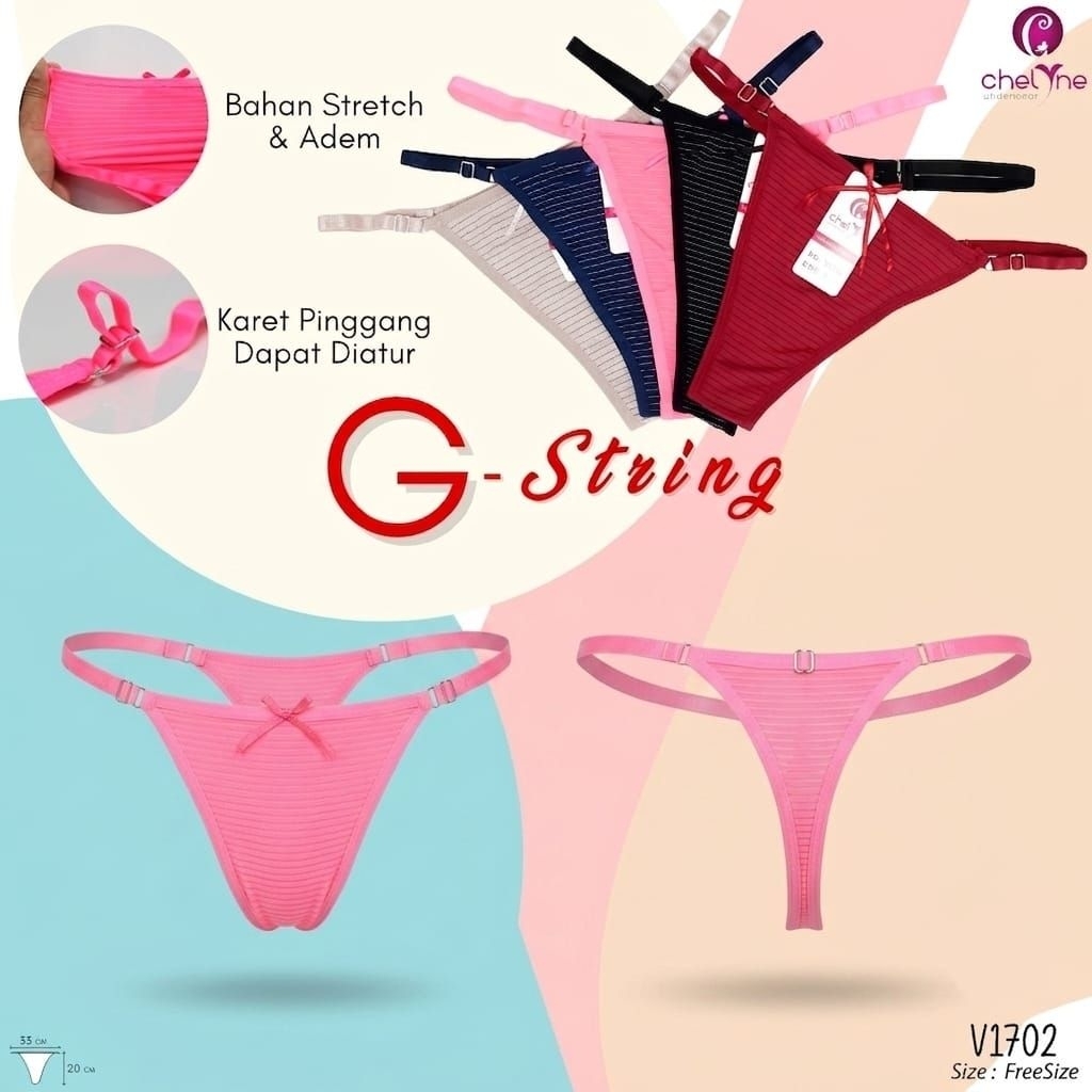 CD GSTRING CELANA DALAM WANITA SEXY 1702 2802 - BUNGALILY