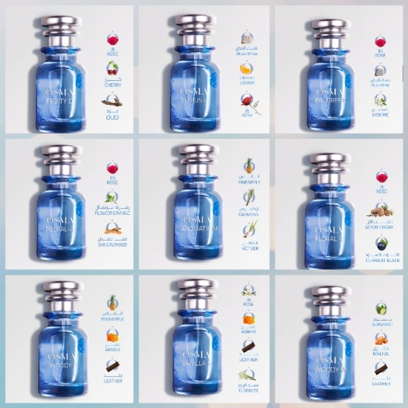 PARFUM TIMTENG/DUBAI/SAUDI OSMA WHITE' F/ OSMA WOODY' F/ OSMA ROSE' P/ OSMA FLORAL' A/ OSMA WOODY' W