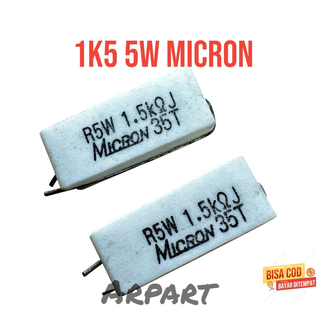 resistor 1k5 5w micron