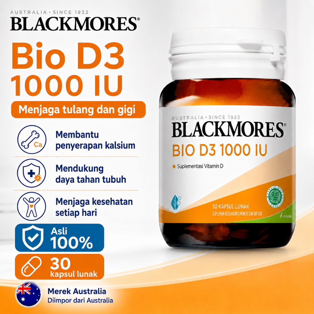 Blackmores Vitamin Original Australia Suplemen Kesehatan Vitamin C B Complex Fish Oil Omega 3