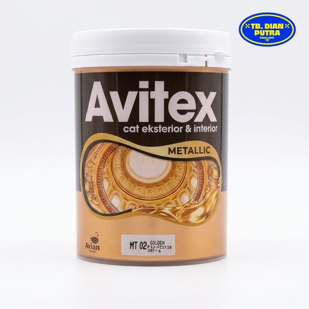 Cat Emas Cat Metallic Avitex 0.75L Warna Emas