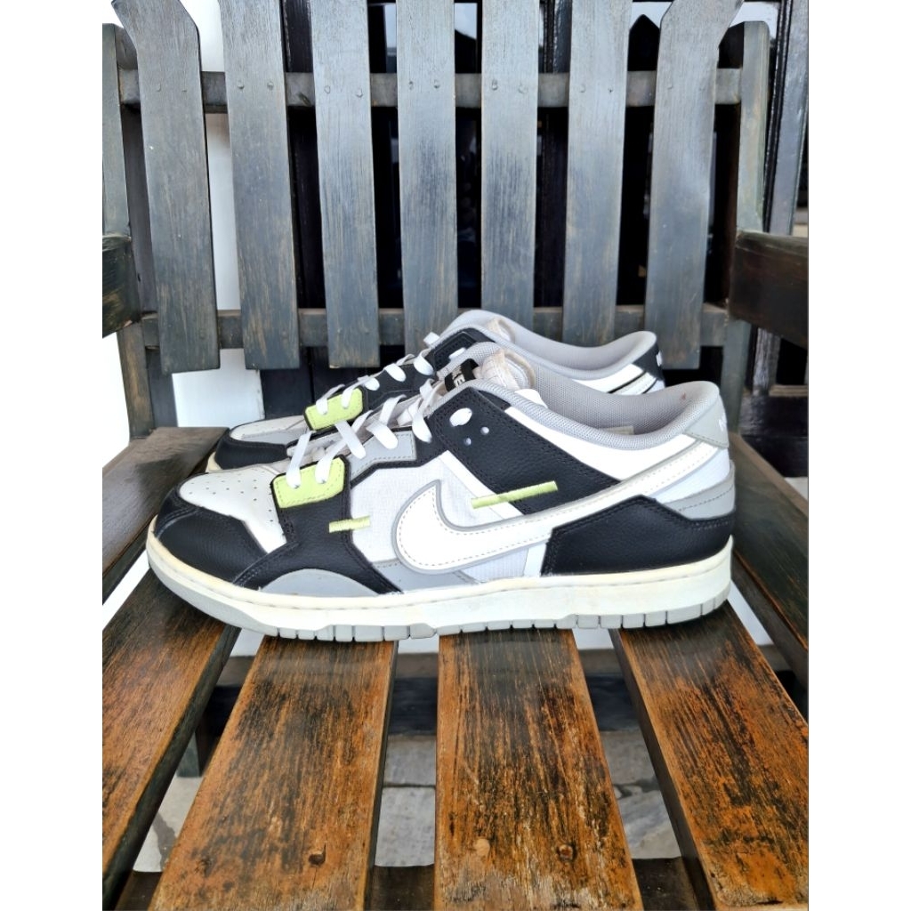 di jual cepat nike dunk low scrap lemon twist