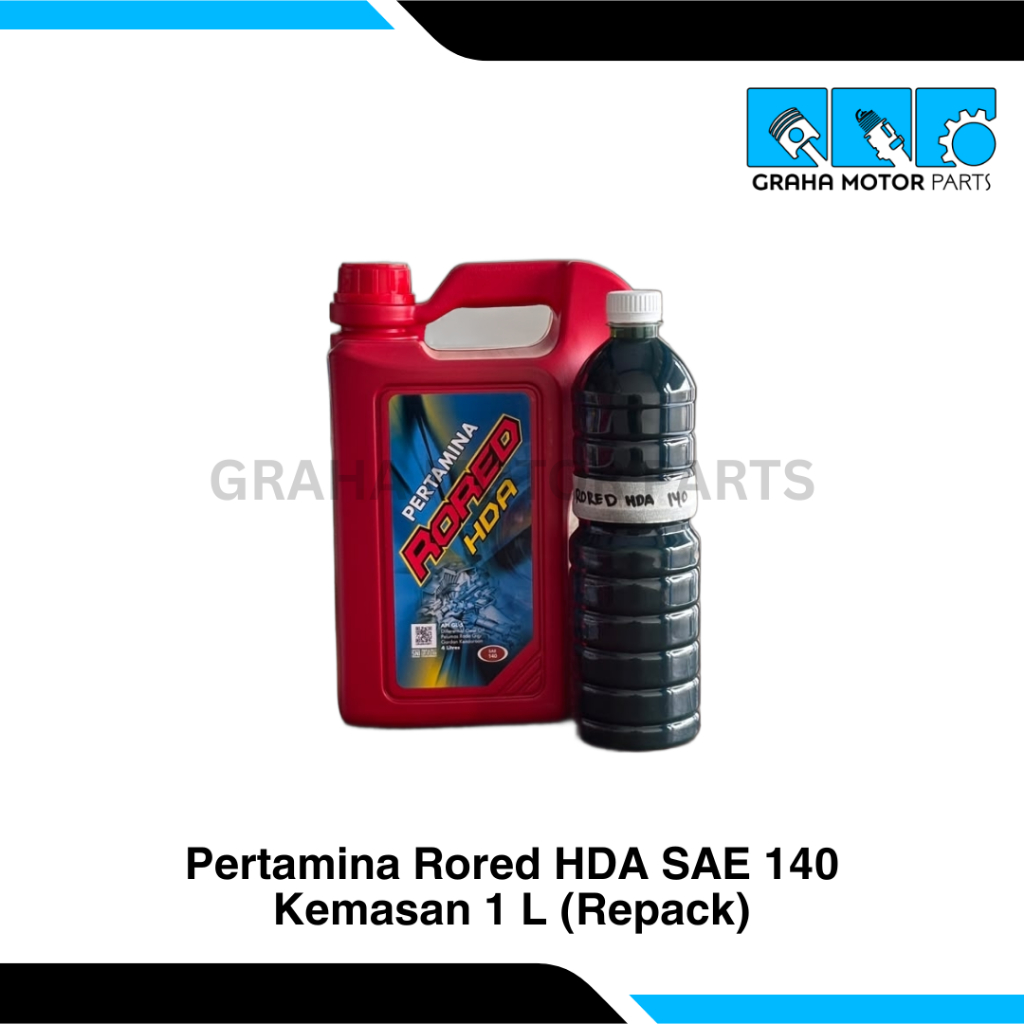 (REPACK) Pertamina Rored HDA SAE 140 1L Oli Gardan Rored HDA Kemasan 1L