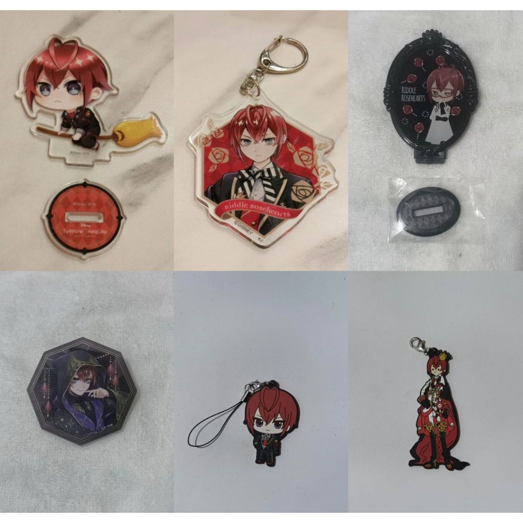 [OFFICIAL] KEYCHAIN/RUBBER/BADGE TWISTED WONDERLAND - RIDDLE ROSEHEARTS