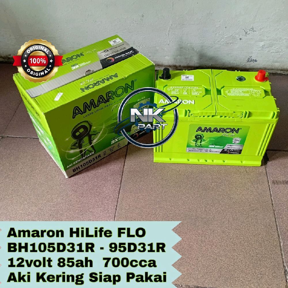 Aki Mobil Ford Everest, Ranger Accu Amaron FLO BH105D31R - 95D31R MF 85Ah