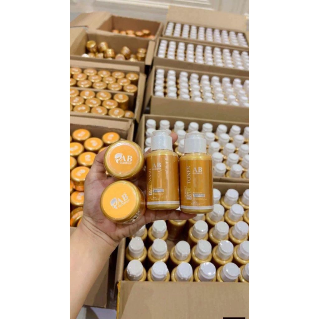 AB GLOW/AB GOLD PREMIUM/AB GLOW SKINCARE/SKINCARE AB GLOW PAKET WAJAH AB GLOW SKINCARE ORIGINAL BPOM