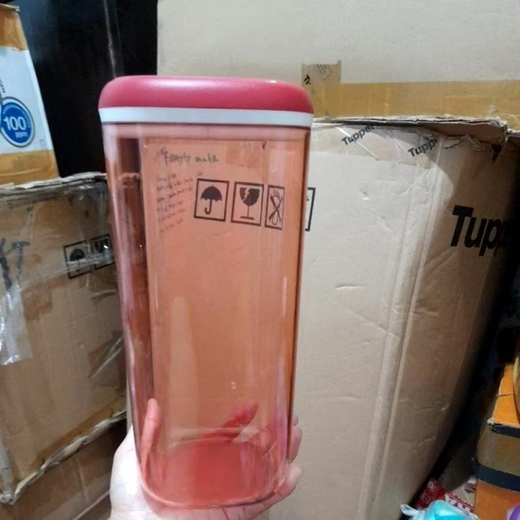 Toples crystal canister tupperware
