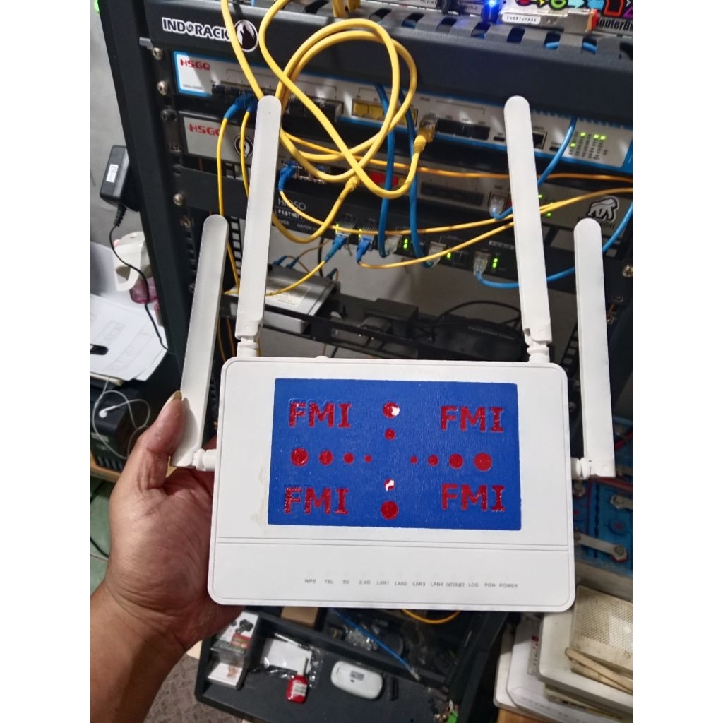 ONT XPON_ZTE R670L  DualBand (PORT BIRU) PLUS Adaptor