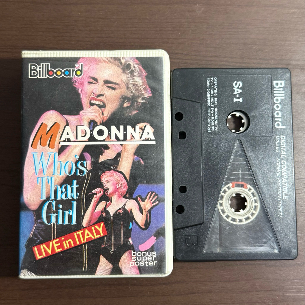 Kaset Pita Madonna Who's That Girl Live in Italy