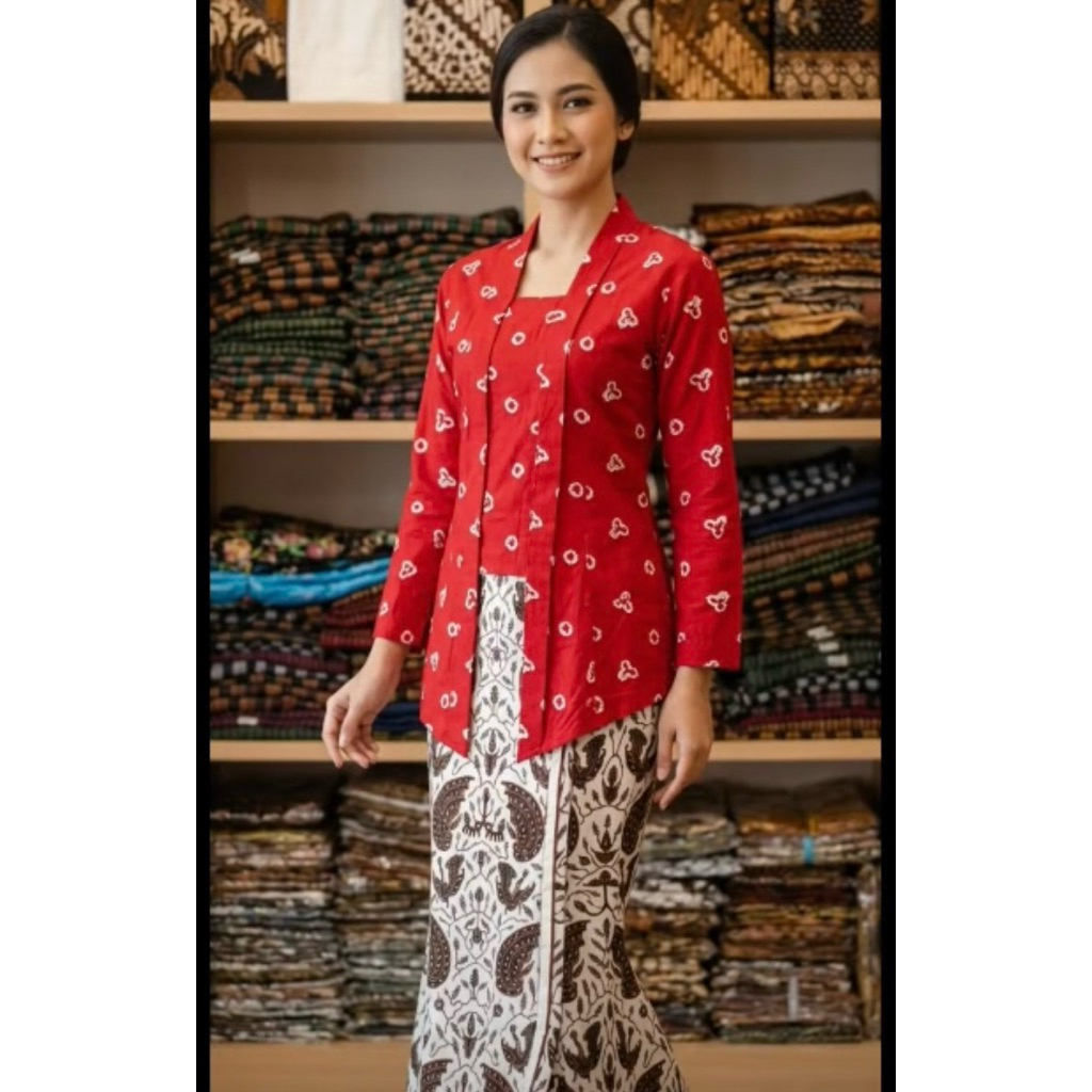 Kebaya jumputan//kebaya jumputan kutubaru