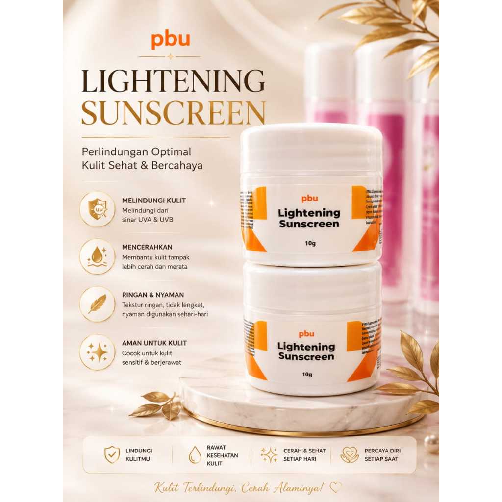 PBU LIGHTENING SUNSCREEN BPOM