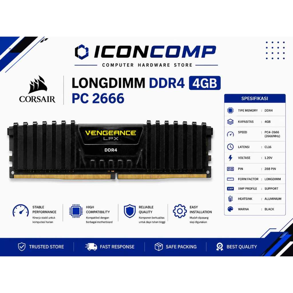 LONGDIM DDR4 4GB CORSAIR PC 2666