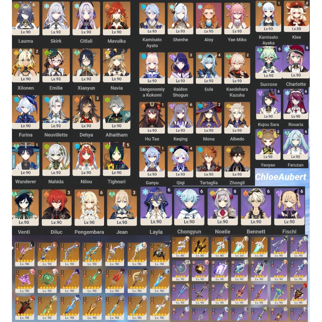 AKUN GENSHIN IMPACT SULTAN BANYAK LIMITED DAN SIGNATURE