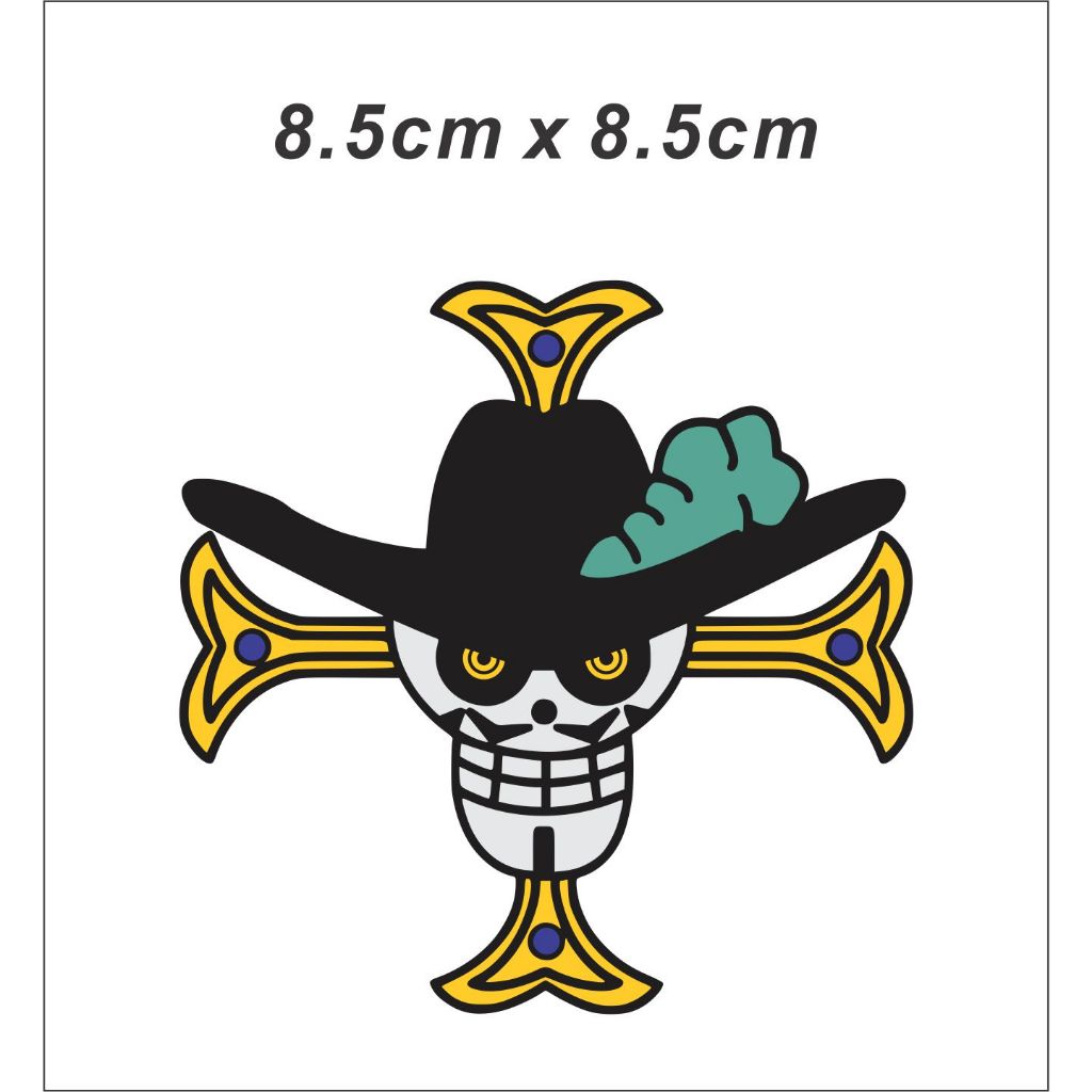 Stiker Mihawk One Piece | Sticker Cutting Logo Mihawk One Piece Motor Mobil