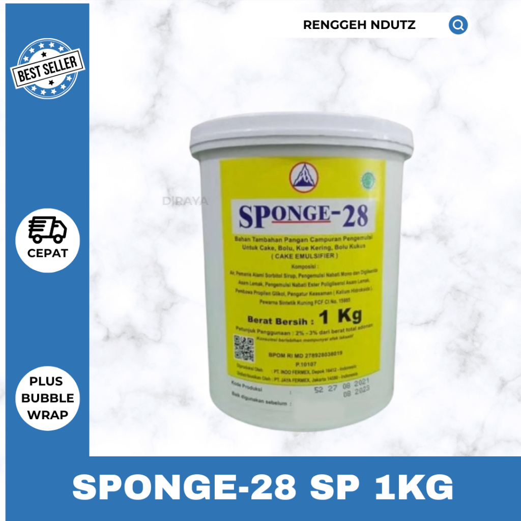 SP 28 - SPONGE 28 Cake Emulsifier Pengembang Kue / Sponge 28 Sp Emulsifier
