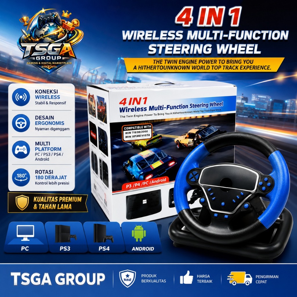 Racing Steering Wheel Npro Laptop PC HP Android Smart TV / PXN V3 Pro PS3 PS4 PC Xbox One Series Nin