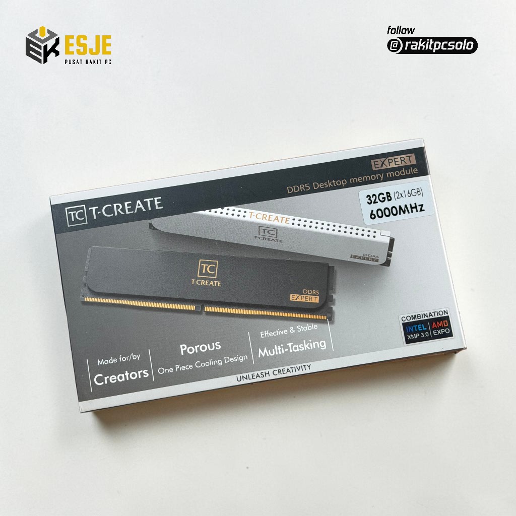 Team T-Create EXPERT DDR5 32Gb (2x16GB) 6000Mhz - Dual Channel