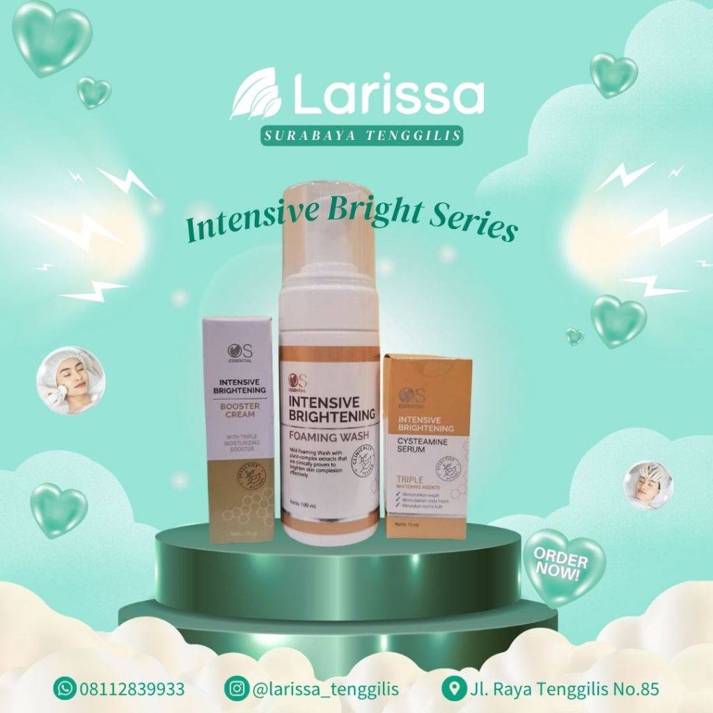 PAKET INTENSIVE BRIGHTENING Series Larissa - Bundling Skincare Larissa Untuk Mencerahkan Wajah