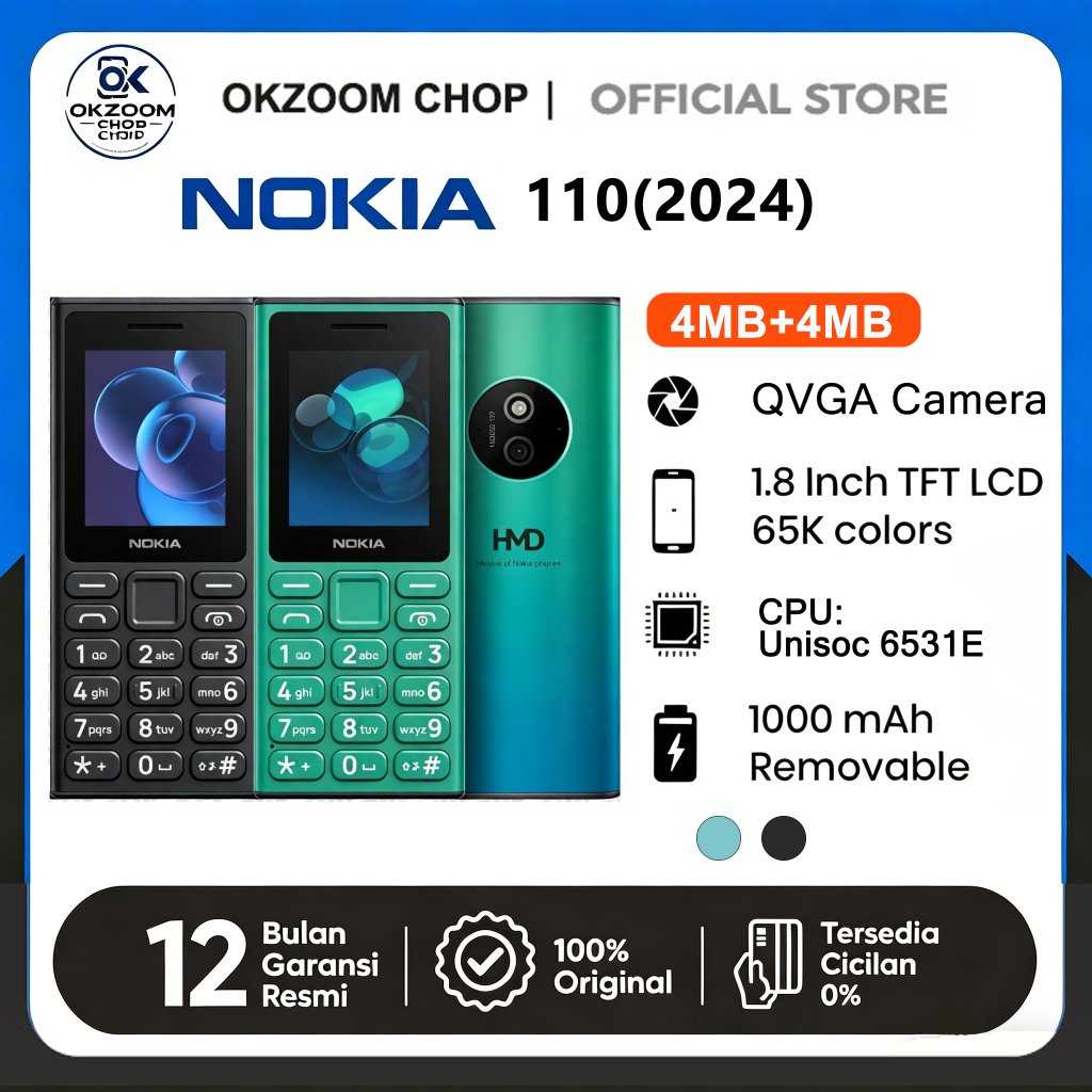 Nokia 110 2024 Original - Garansi Resmi