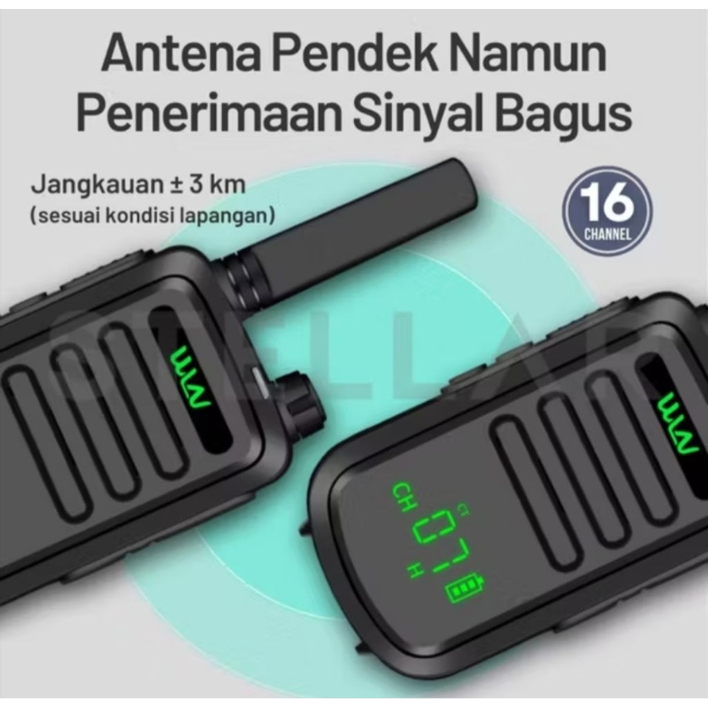 Paket 2 Pcs HT WLN KD C100, KD-C100 C 100 UHF STANDART HT WLN KD-C100U