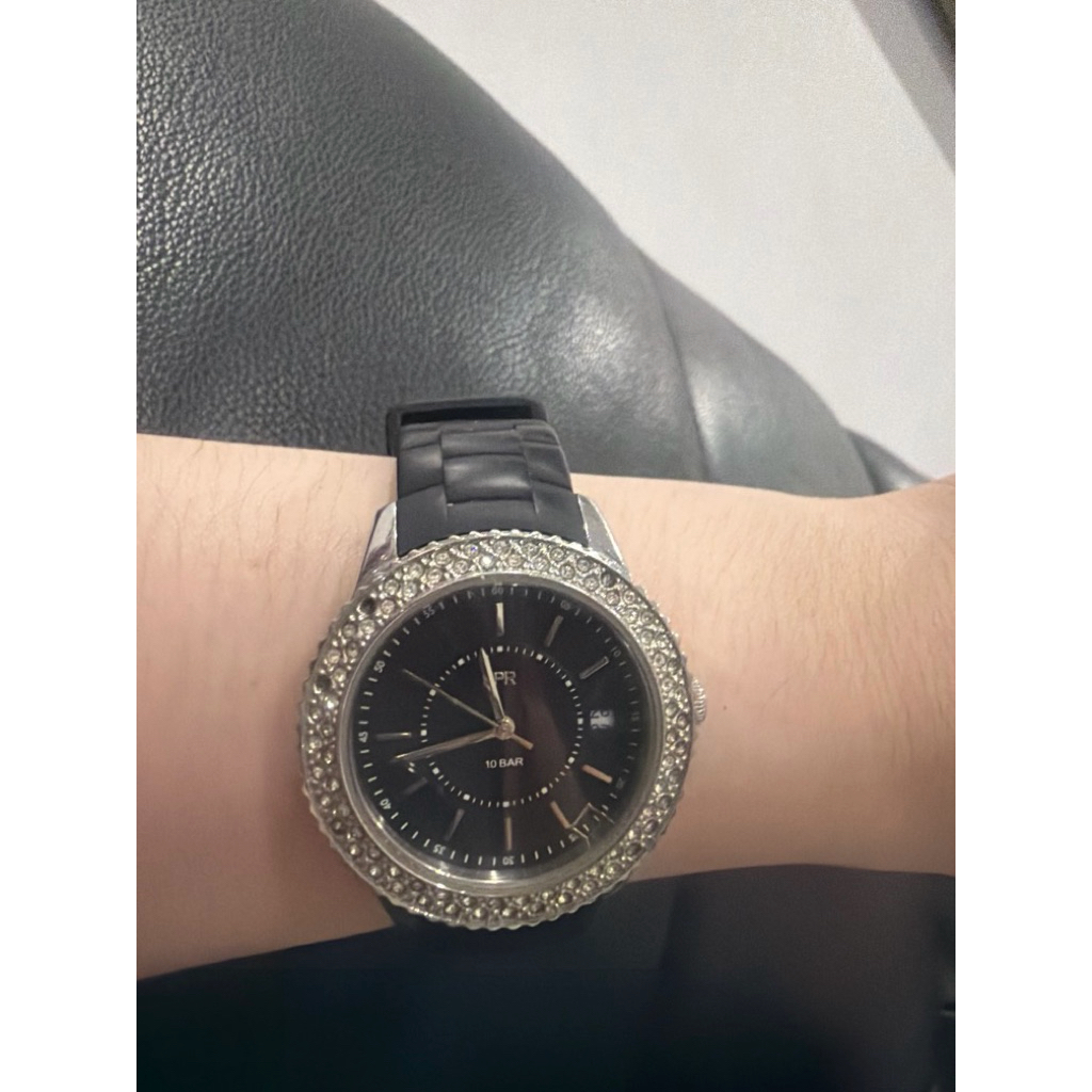 esprit jam tangan watch preloved karet hitam