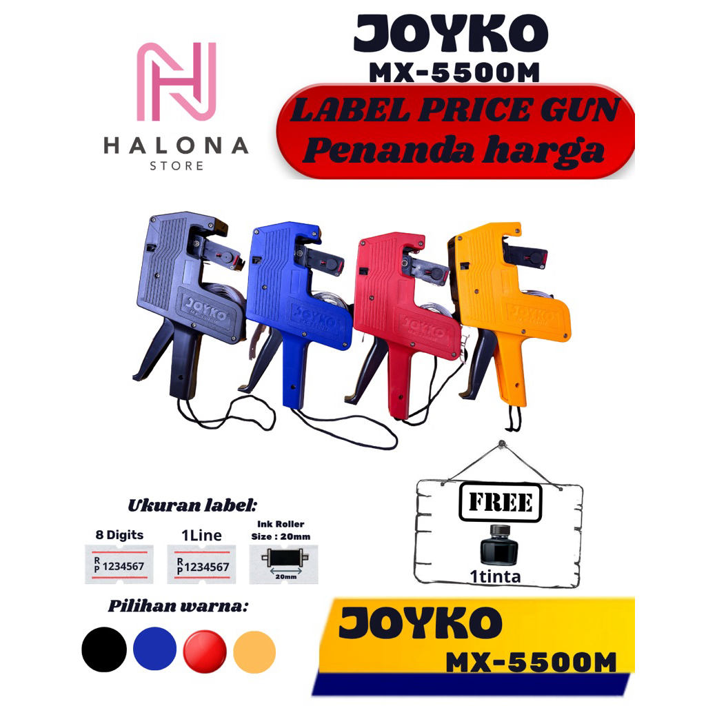 Alat Tembak Label Harga Joyko MX-5500M / Mesin Label Joyko / Pistol Label Joyko