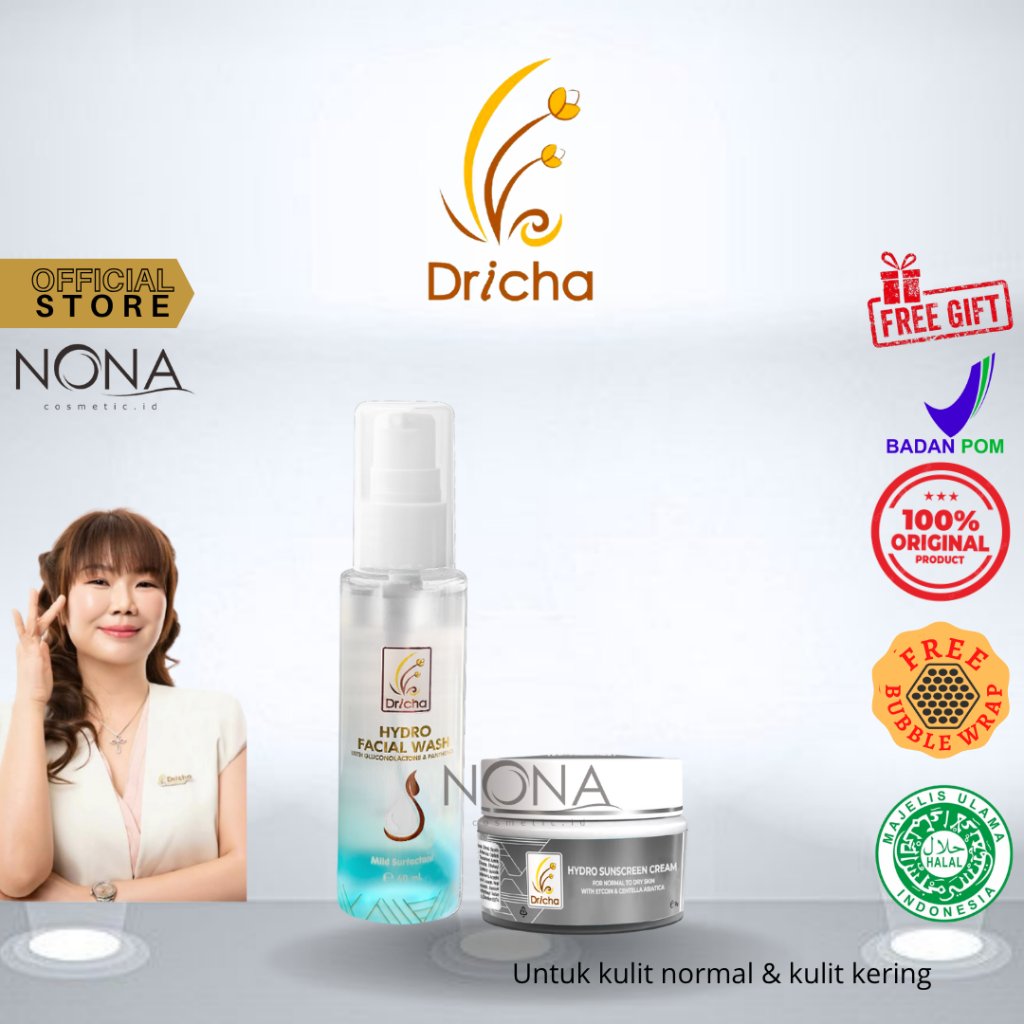 BUNDLING DRICHA HYDRO FACIAL WASH + HYDRO SUNSCREEN