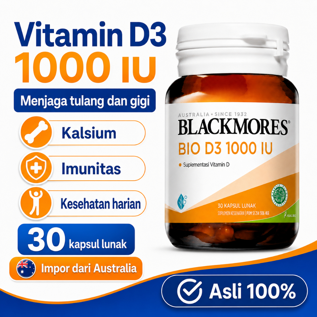 Blackmores Official Original Australia Vitamin Supplement C B Fish Oil Omega 3 Calcium