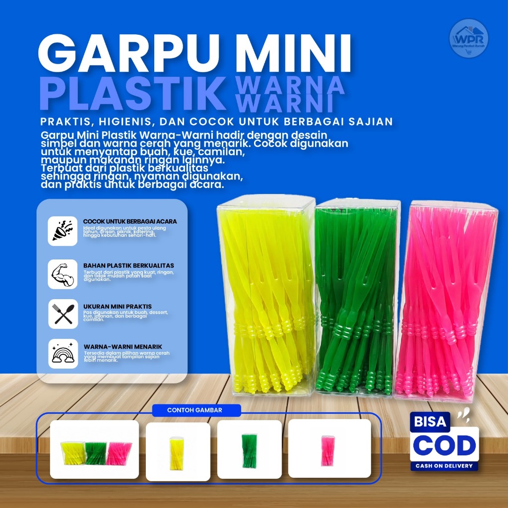 Garpu Buah / Garpu Tart / Garpu Mini