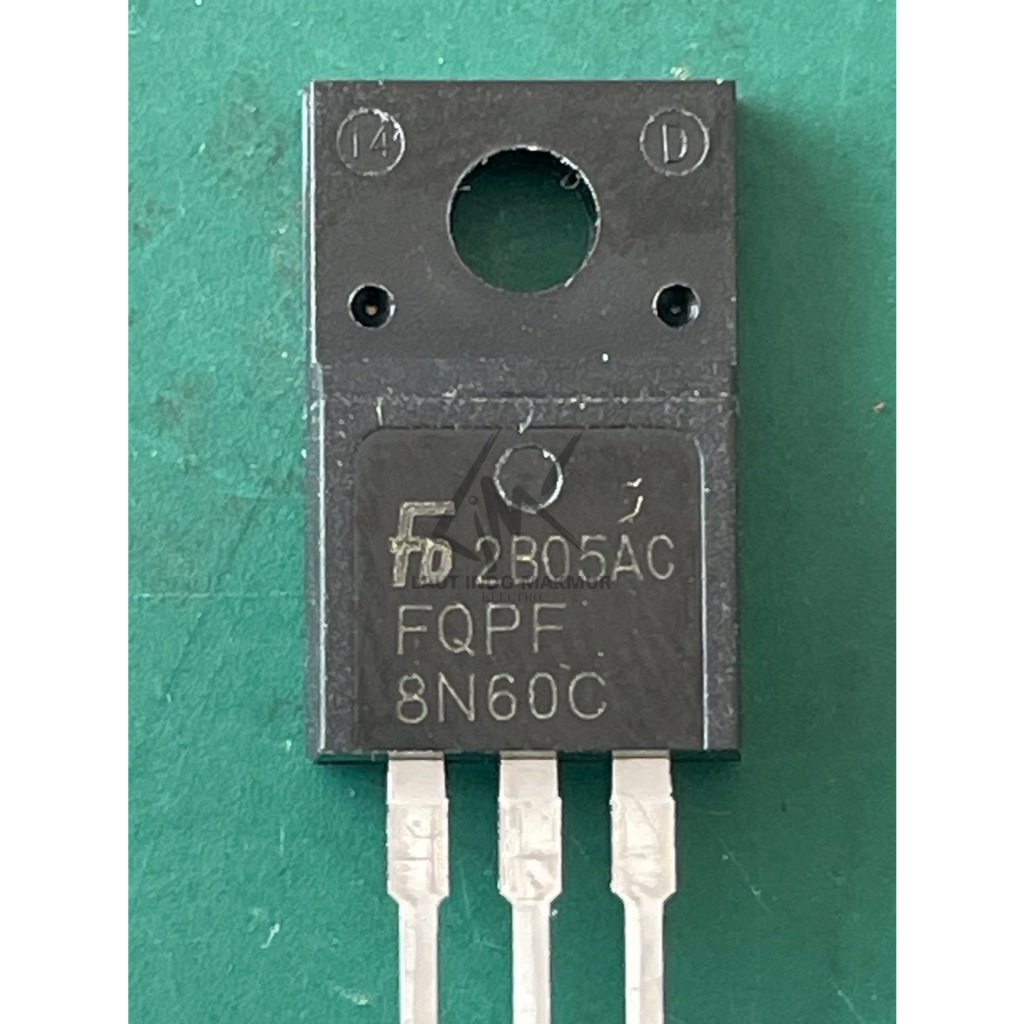 MOSFET 8N60 FQPF8N60 8A 600V TRANSISTOR FQPF 8N60 FQPF8N60C N CHANNEL 8 N60 8N 60 ups stabilizer